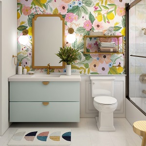 Цветная и яркая ванная комната: как преобразить санузел в Новом Тартасе - novyj-tartas.mebel54.com | фото