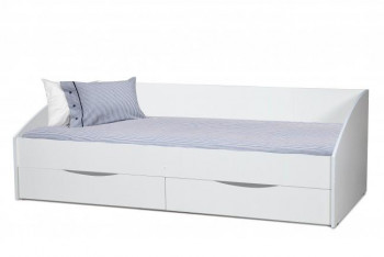 Кровать одинарная "Фея - 3" (симметричная) New/(белый / белый / ДВПО: белый) в Новом Тартасе - novyj-tartas.mebel54.com | фото